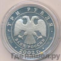 3 рубля 2002 года СПМД