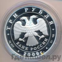3 рубля 2009 года СПМД