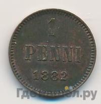 1 пенни 1882 года  Для Финляндии