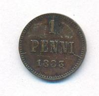 1 пенни 1883 года  Для Финляндии