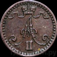 1 пенни 1865 года  Для Финляндии