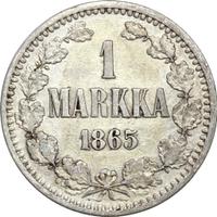 1 марка 1865 года S Для Финляндии