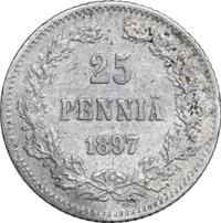 25 пенни 1897 года L Для Финляндии