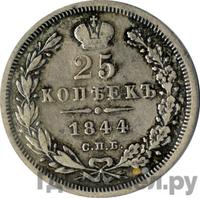 25 копеек 1844 года