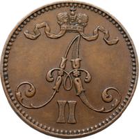 5 пенни 1865 года  Для Финляндии