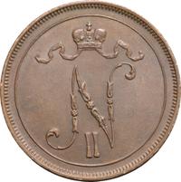10 пенни 1911 года  Для Финляндии