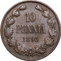 10 пенни 1895 года  Для Финляндии