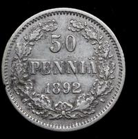 50 пенни 1892 года L Для Финляндии