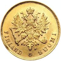 10 марок 1881 года S Для Финляндии