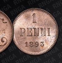 1 пенни 1893 года  Для Финляндии