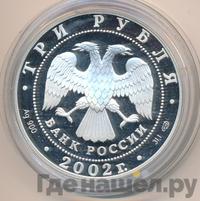 3 рубля 2002 года СПМД