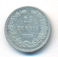 25 пенни 1890 года L Для Финляндии