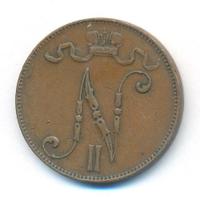 5 пенни 1897 года  Для Финляндии