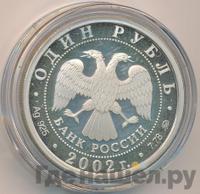 1 рубль 2002 года ММД