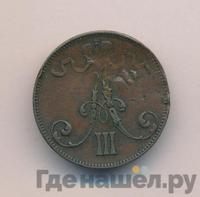 5 пенни 1892 года  Для Финляндии