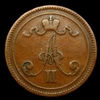 10 пенни 1865 года  Для Финляндии