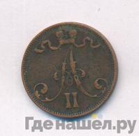 5 пенни 1875 года  Для Финляндии