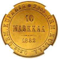 10 марок 1882 года S Для Финляндии