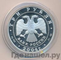 3 рубля 2004 года СПМД