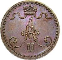 1 пенни 1865 года  Для Финляндии