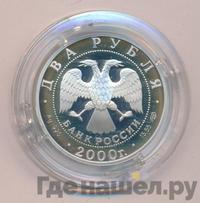 2 рубля 2000 года СПМД