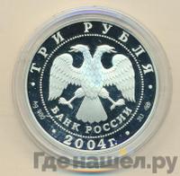 3 рубля 2004 года СПМД