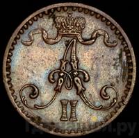 1 пенни 1865 года  Для Финляндии