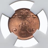 1 пенни 1893 года  Для Финляндии