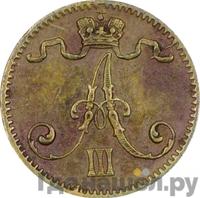 1 пенни 1884 года  Для Финляндии