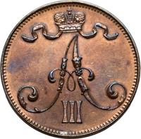 5 пенни 1889 года  Для Финляндии