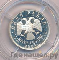 1 рубль 2005 года ММД