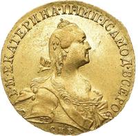 10 рублей 1766 года