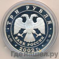 3 рубля 2002 года СПМД
