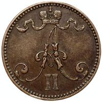 5 пенни 1866 года  Для Финляндии