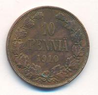 10 пенни 1910 года  Для Финляндии