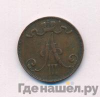 5 пенни 1888 года  Для Финляндии