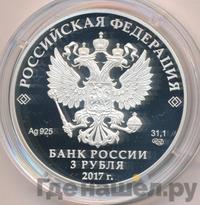 3 рубля 2017 года СПМД