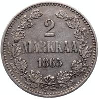 2 марки 1865 года S Для Финляндии