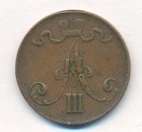 5 пенни 1889 года  Для Финляндии
