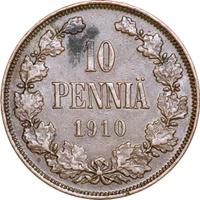 10 пенни 1910 года  Для Финляндии