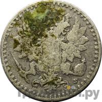 25 пенни 1865 года S Для Финляндии