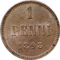 1 пенни 1893 года  Для Финляндии