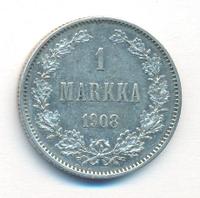 1 марка 1908 года L Для Финляндии