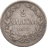 2 марки 1872 года S Для Финляндии