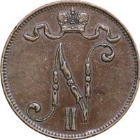 5 пенни 1911 года  Для Финляндии