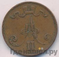 5 пенни 1872 года  Для Финляндии