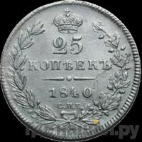 25 копеек 1840 года