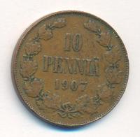 10 пенни 1907 года  Для Финляндии