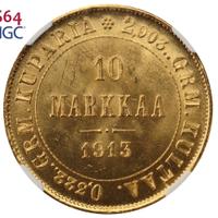 10 марок 1913 года S Для Финляндии