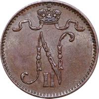 1 пенни 1905 года  Для Финляндии